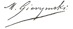 signature de Maksymilian Gierymski