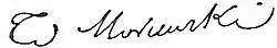 signature de Théodore Morawski