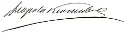 signature de Leopold Stanisław Kronenberg