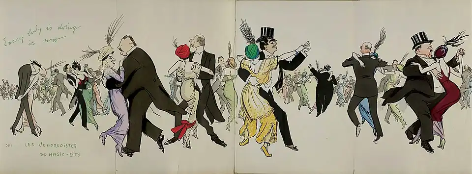 Scène de bal par Sem.