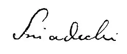 signature de Jędrzej Śniadecki