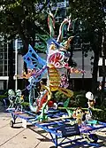 Alebrije géant au Paseo de la Reforma, à Mexico, en 2018.