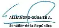 Signature de Alejandro Guillier
