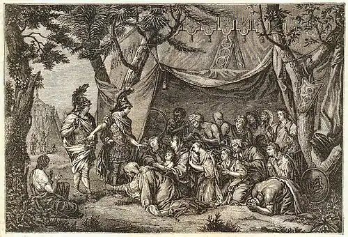 La tente de Darius d'après Charles Le Brun,