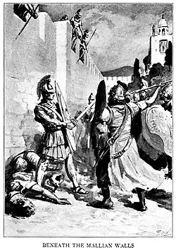 Alexandre sous les murailles des Malliens.
