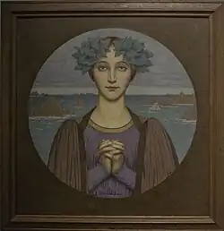 Alexandre Séon : La file de la mer (Bréhat).