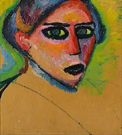 Visage de femme, (vers 1911),Musée municipal de La Haye, La Haye