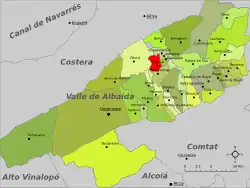 dans la comarque de la Vall d'Albaida.