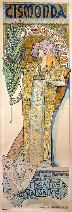 Alfons Mucha, Gismonda, affiche (1894).