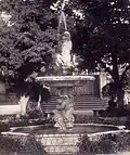 Fontaine du Tritón ou fontaine des Récollets à Madrid, 1864.