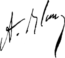 signature d'Alfred Blau