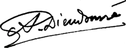signature d'Alfred Dieudonné
