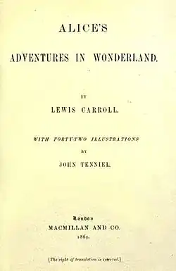 Image illustrative de l’article Les Aventures d'Alice au pays des merveilles