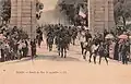 Les Allées du parc lors du défilé du 14 juillet 1900
