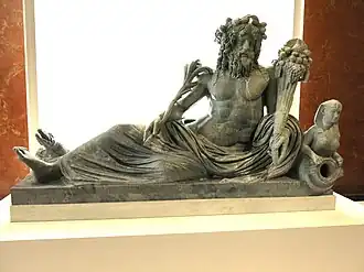 Allégorie du Nil avec un sphinx et des roseaux. Ier siècle ap. J.-C.