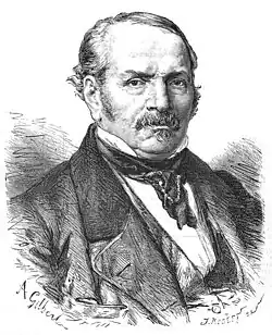 Portrait d'Allan Kardec paru dans L'Illustration, le 10 avril 1869.