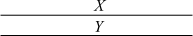 X est égal à Y