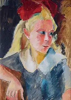 Fille avec un ruban rouge (1925)
