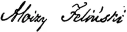 signature d'Alojzy Feliński