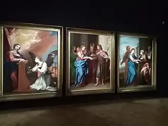 Alonso Cano, triptyque de la Vierge de l'église de l'Ange Gardien de Grenade.
