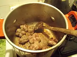 Paupiettes mises à revenir.