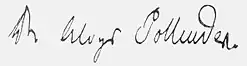 signature d'Aloys Pollender