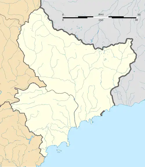 voir sur la carte des Alpes-Maritimes