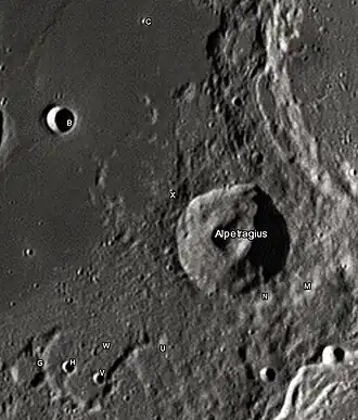 Image illustrative de l'article Alpetragius (cratère)