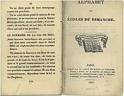 Alphabet des Écoles du dimanche (1827)