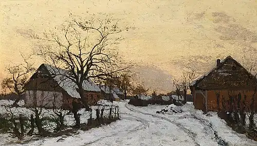 Fermes dans la neigeCollection privée