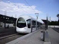 Tramway  à Décines Grand Large.