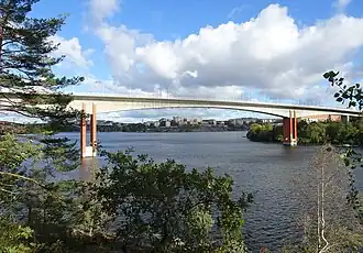 Alviksbron vu d'Alvik.