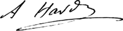 signature d'Amédée Hardy