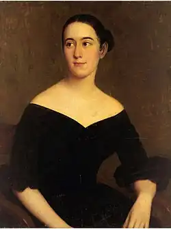 Portrait de Madame Gustave Miltenberger (née Corinne Knott), 1840, La Nouvelle-Orléans, The Historic New Orleans Collection&nbsp;(en).