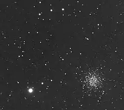 NGC 5466 imagé à l'aide d'un télescope amateur.