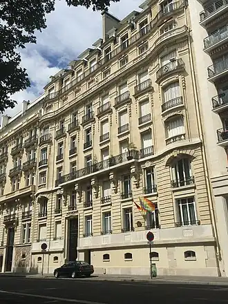 No&nbsp;12 : ambassade de Bolivie à Paris.