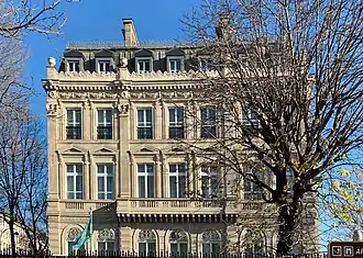 Vue de la mission diplomatique