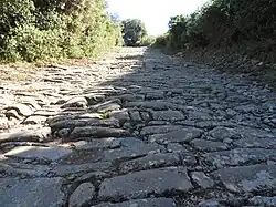 Voie romaine vue de près.