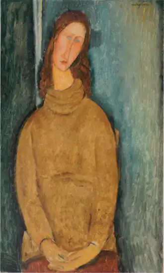 Jeanne Hébuterne au chandail jaune, 1919 – Musée d'Art Ōhara, Kurashiki.