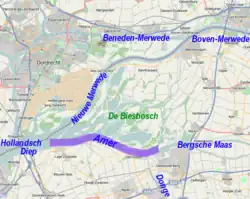 Localisation de l'Amer, surligné en violet sur cette carte.