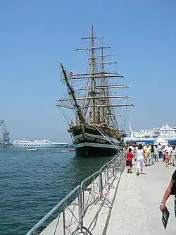 Amerigo Vespucci à Castellammare di Stabia (75e anniversaire)