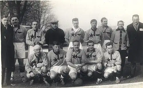 Photo d'une équipe de football