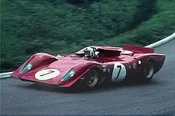 Amon sur Ferrari 312P au Nürburgring en 1969