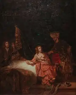 Rembrandt, Joseph accusé par la femme de Potiphar, 1655, National Gallery of Art.