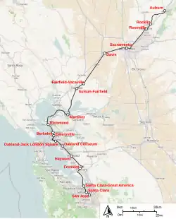 Carte du Capitol Corridor