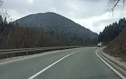 La Route Magistrale 23 près de Amzići (Nova Varoš)