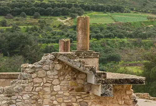 Anastylose au palais de Cnossos, Crète, Grèce, par Arthur John Evans. La restauration fait désormais elle-même l'objet de restaurations…