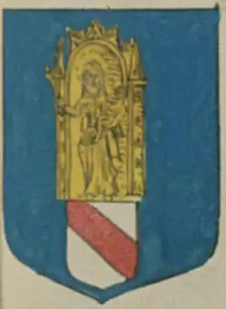 Blason de la ville dans Armorial général de France de Charles-René d'Hozier (1696). (Bibliothèque nationale de France)