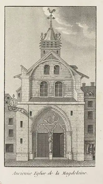 Façade de l'ancienne église.