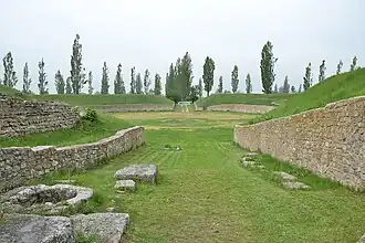 Les restes de l'amphithéâtre